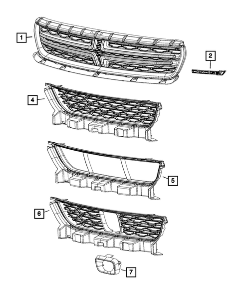 Grilles for 2019 Dodge Charger #1