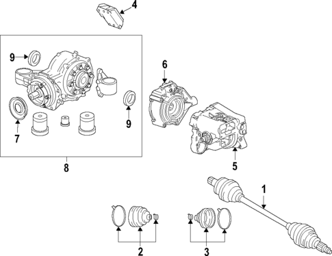 Axle Shafts & Joints for 2013 Cadillac XTS #0