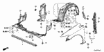 91514TR3A01 - Body/Air Conditioning: CLIP, FENDER (INNER) for Honda Image