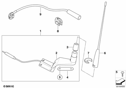 Radio Antenna for 2006 BMW-Motorrad K 1200 LT #0