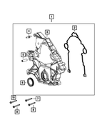 6102184AA - Engine: Hex Head Bolt And Coned Washer for Chrysler: 300, Aspen | Dodge: Challenger, Charger, Durango, Ram 1500, Ram 2500, Ram 3500, Viper | Jeep: Commander, Grand Cherokee, Grand Cherokee L, Grand Wagoneer, Wagoneer, Wrangler | Ram: 1500, 1500 Classic, 2500, 3500 | SRT: Viper Image