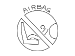 30884135 - Body: Air Bag Label for Volvo: S40, V40 Image