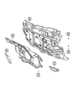 68446678AA - Interior Trim: Dash And Cowl Sides Silencer for Mopar Image