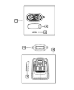 5JG55HL1AD - Electrical: Dome Lamp for Chrysler: 200 | Dodge: Avenger | Ram: 1500, 2500, 3500 Image