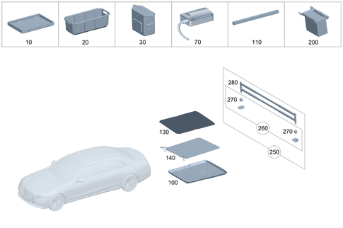 Load Compartment Trunk Equipment for 2022 Mercedes-Benz Maybach S680 #0