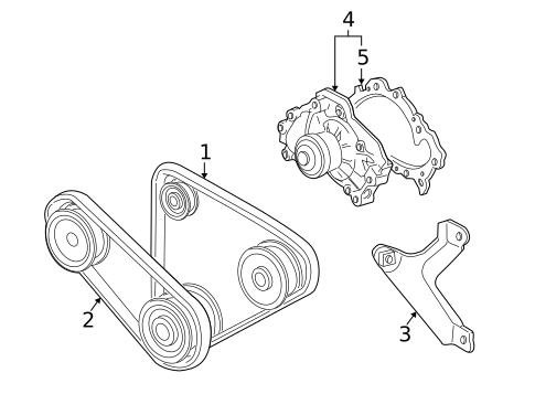 Belts & Pulleys for 1999 Lexus ES300 #0