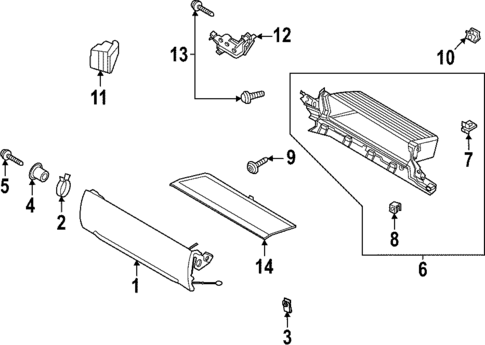 Glove Box for 2024 Ford F-150 Lightning #0