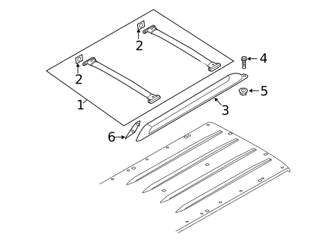 Luggage Carrier for 2010 Ford Escape #0