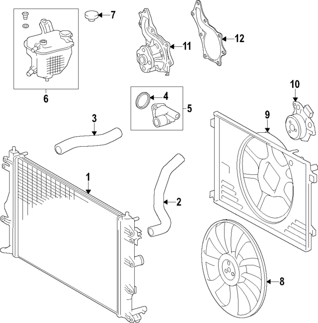 1671118030 - Cooling System: Fan Shroud for Toyota: GR Corolla Image