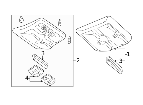 Overhead Console for 2007 Mercury Mariner #0