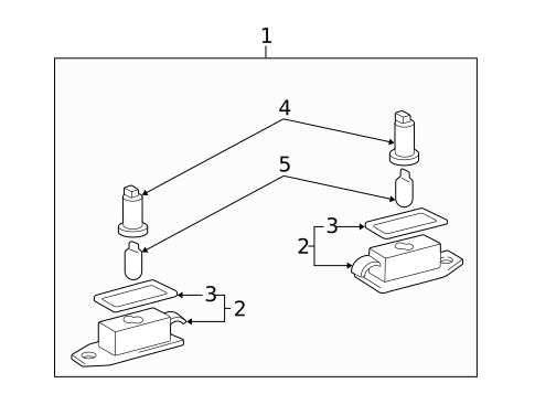 License Lamps for 1999 Lexus ES300 #0
