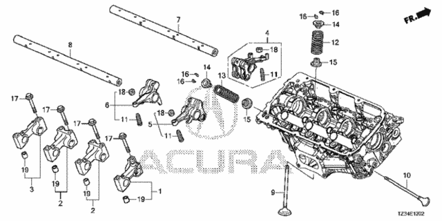 Valve - Rocker Arm (RR.) for 2015 Acura TLX #0