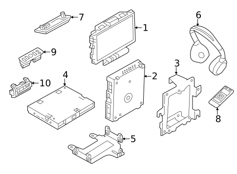 Entertainment System Components for 2017 Land Rover Range Rover Sport #0