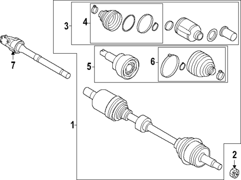 Drive Axles for 2024 Hyundai Santa Cruz #0