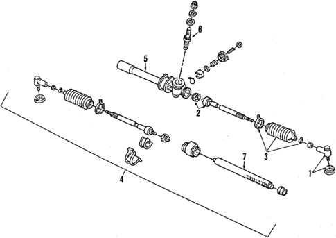 Steering Gear & Linkage for 1990 Ford Festiva #3