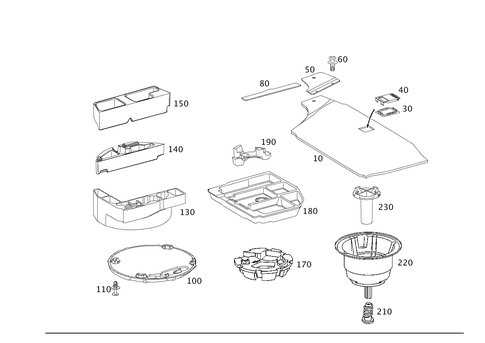 Luggage Compartment Covering for 2005 Mercedes-Benz CLK55 AMG #0