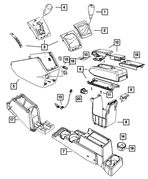 Consoles for 2010 Dodge Caliber #0
