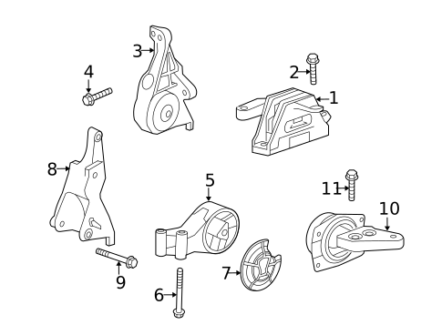 Engine & Trans Mounting for 2015 Chevrolet Malibu #0