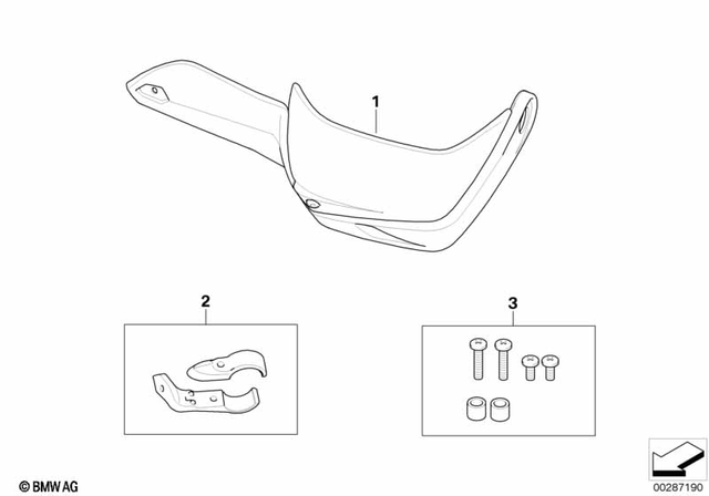 46638530793 - Steering: Hand Guard, White, Left -  for BMW-Motorrad Image