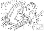 41218398646 - Bodywork: Covering Plate Column Front Right for BMW Image