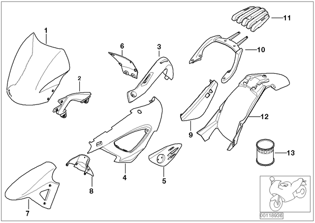 46637687103 - : Windshield Bracket, Black, Left for BMW-Motorrad Image