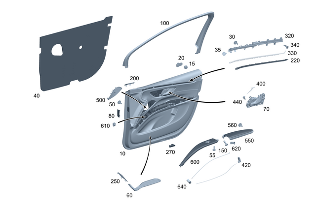 2239060804 - Electrics and Function: Projector for Mercedes-Benz: 350SD, E350, EQE 350 SUV, EQE 350+ SUV, EQE 500 SUV, EQE AMG SUV, EQS 450 SUV, EQS 450+ SUV, EQS 580 SUV, GLC300, GLC350e, GLC43 AMG, GLC63 AMG S E Performance, Maybach S580, Maybach S680, S500, S580, S580e, S63 AMG E Performance Image