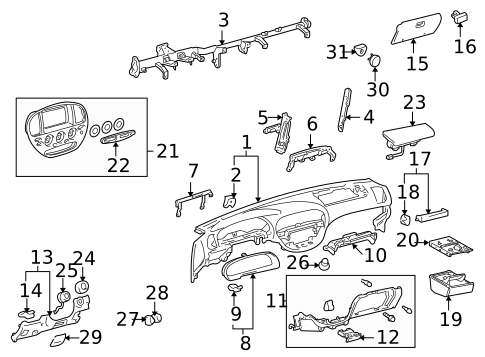 Instrument Panel for 2006 Toyota Sequoia #0
