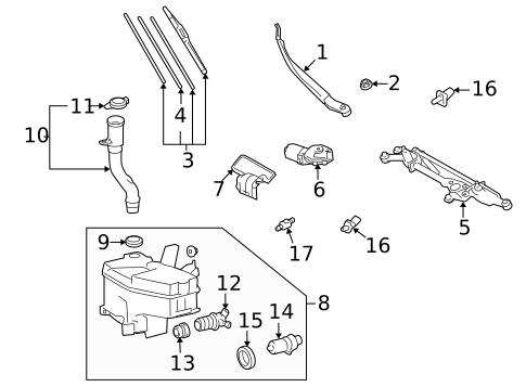 Wipers for 2010 Lexus LS600h #0
