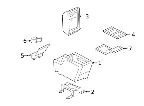 Rear Console for 2004 Ford Explorer #0