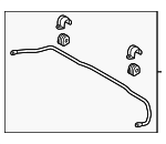 548102T030SJ - Suspension: Stabilizer Bar for Kia: Cadenza, Optima Image