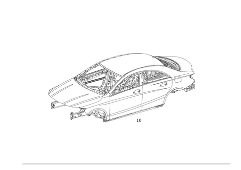 Body Shell for 2023 Mercedes-Benz CLA250 #0