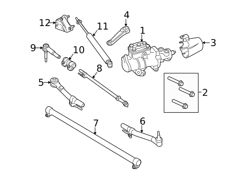 Steering Gear & Linkage for 2016 Ford F-450 Super Duty #0