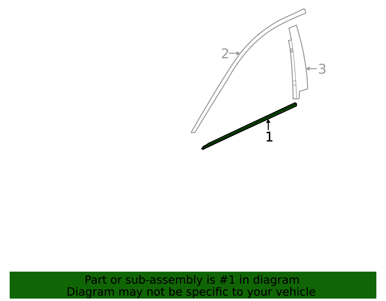 2020-2025 Cadillac CT4 Front Driver Side Door Window Belt Reveal ...