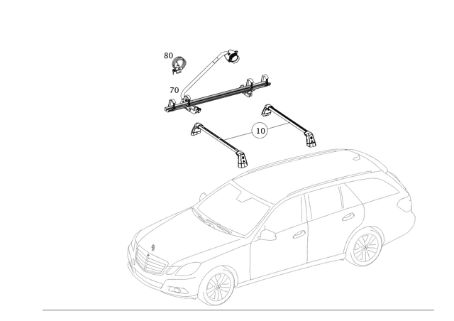 5831695 - Roof Carrier Systems: Cable Lock for Mercedes-Benz Image