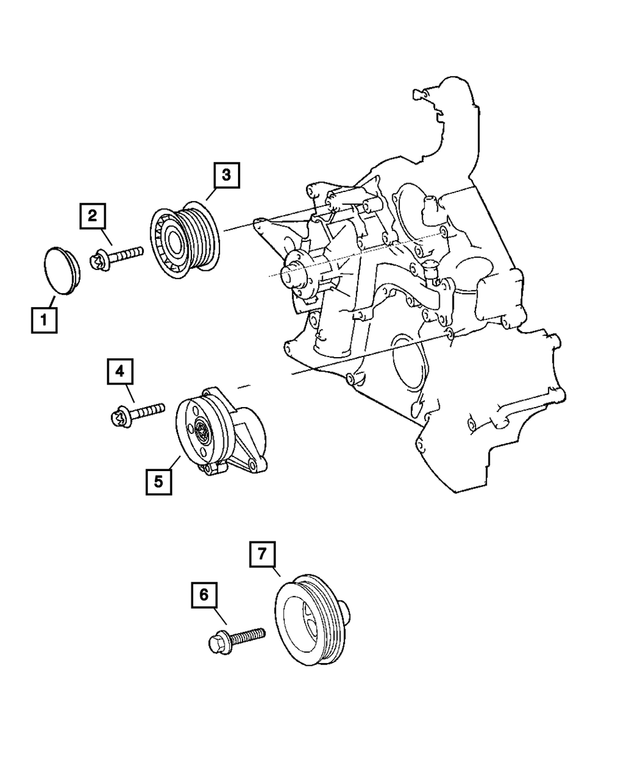 « 6104697AA – Cooling : Boulon pour Mopar Image »
