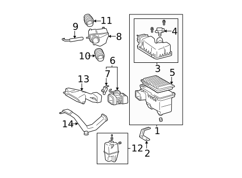 Air Intake for 2007 Toyota Solara #0