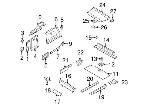 Interior Trim - Rear Body for 2008 BMW X5 #0