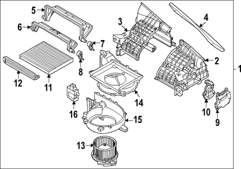 Blower Motor & Fan for 2023 Kia Niro #0