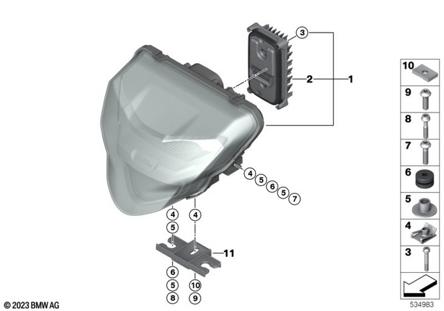 63127107826 - : Led Headlight             for BMW-Motorrad Image