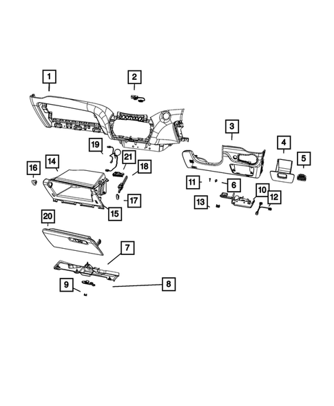 Instrument Panel for 2020 Jeep Cherokee #7