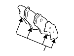 5520067D00 - Brakes: Disc Brake Pad Set for Suzuki Image