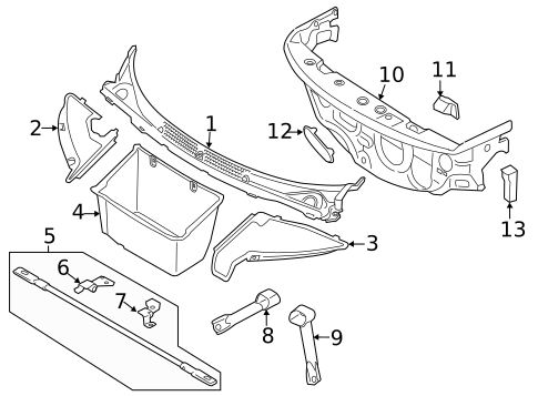 Cowl for 2014 BMW i3 #0