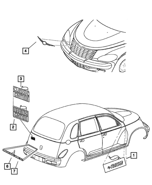 Nameplates for 2001 Chrysler PT Cruiser #0