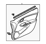 83580TM8A32ZB - : 2012-2014 Honda Insight - Lining L Front Door *NH361L* (Gray) for Honda: Insight Image