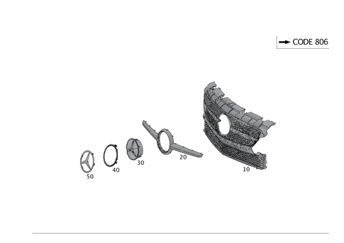 Radiator Grill for 2018 Mercedes-Benz SLC300 #0