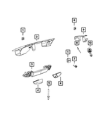 68074036AB - : Grab Handle Bracket for Mopar Image