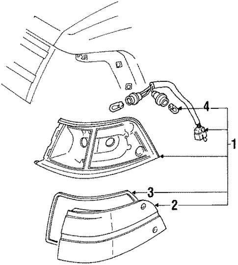 Park & Side Marker Lamps for 1987 Honda Prelude #0