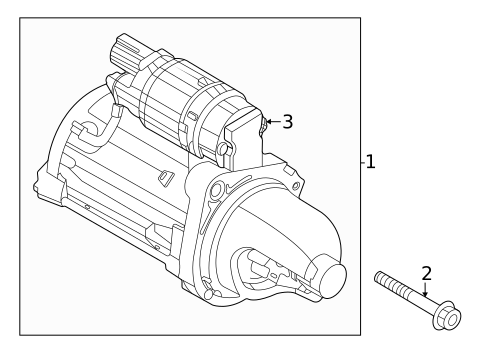 Starter for 2024 Hyundai Santa Cruz #1
