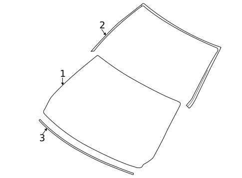 Glass - Windshield for 2013 BMW 128i #0