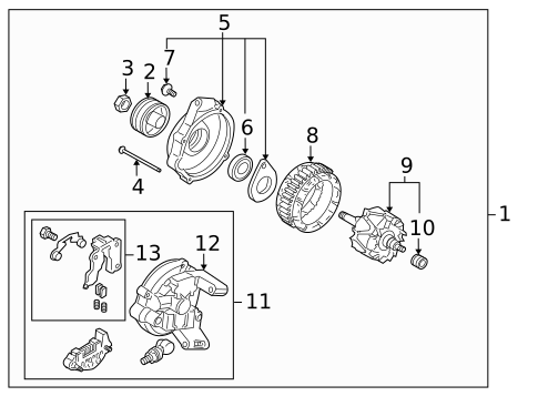 Alternator/Generator & Related Components for 2006 Mazda 5 #0
